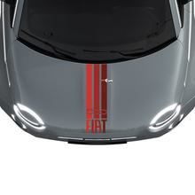 Tri Stripes Italy Vlag Hood Stripe Decal Sticker Graphics voor Fiat 500
 2