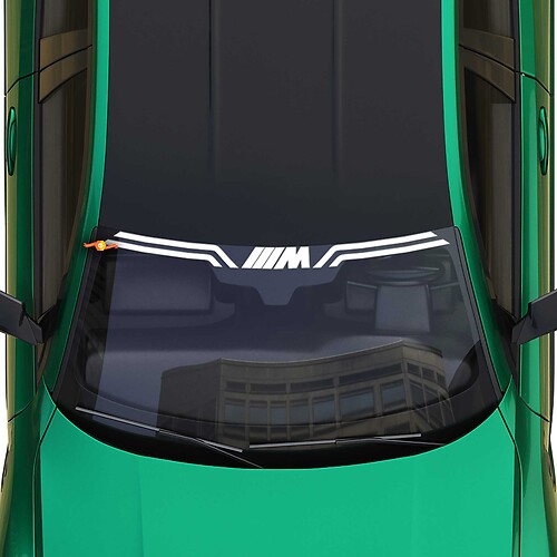 M sticker voor voorruit geschikt voor BMW G-serie
