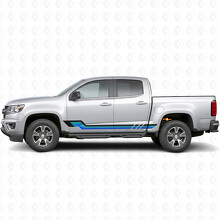Retro parallelle deur- en dorpelvinylstrepen voor Chevrolet Colorado 2e generatie 2015-2022_2