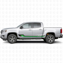 Retro parallelle deur- en dorpelvinylstrepen voor Chevrolet Colorado 2e generatie 2015-2022_3