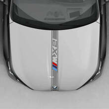 M Performance motorkapstrip vinyl decal voor BMW X2 U10_2