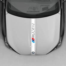BMW X2 U10 Motorkap Geblokte Streep Decal - Vinyl M Performance
 3