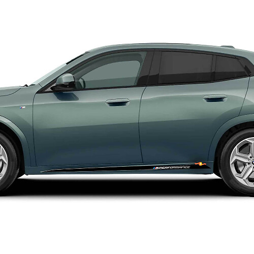 M Performance-stijl zijkantstrip vinylstickers voor BMW X2 U10