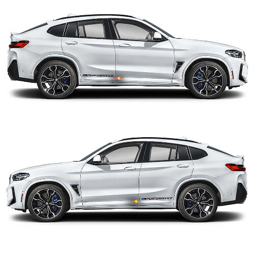 2x M Performance vinyl sticker voor BMW X4M

