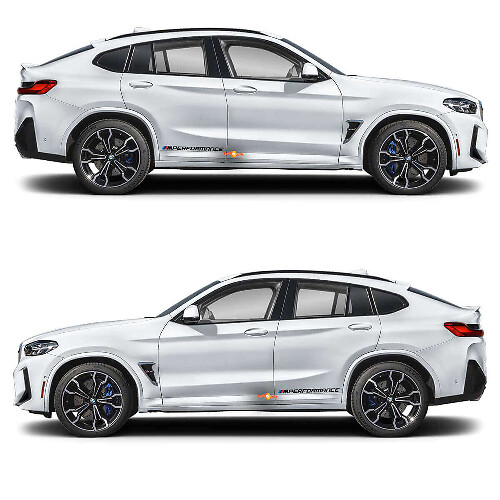 2x M Performance vinyl sticker voor BMW X4M

