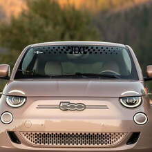 Ruitvormige Streep Voorruit Vinyl Sticker voor Fiat 500_2