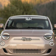 Aangepaste Tekst Voor Italy Vlag Voorruit Sticker Grafieken voor Fiat 500 2