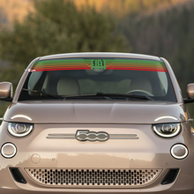 Voorkant 500 Voorruit Sticker Graphics voor Fiat 500
 3