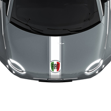 Streep Italië Vlag Motorkap Streep Sticker Grafische voor Fiat 500
 2