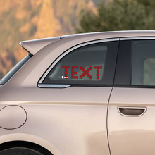 Vlaaienvlag Aangepaste Tekst Decal Sticker Zijgraphics voor Fiat 500 2