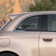 Zijruitsticker Zijgraphics voor Fiat 500
 2