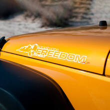 Mountain Style Custom Tekst Motorkap Vinyl Sticker Kit voor Jeep Wrangler_2