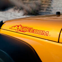 Aangepaste tekst en coördinaten Mountain Jeep Wrangler motorkapsticker rubicon sahara JL JK CJ TJ YJ
 3