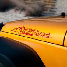 Aangepaste tekst en coördinaten Mountain Jeep Wrangler motorkapsticker rubicon sahara JL JK CJ TJ YJ
 4