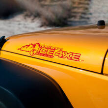 Mountain Style Custom Tekst Motorkap Vinyl Sticker Kit voor Jeep Wrangler_4