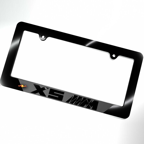 X5 ///M Kentekenplaatcovers Frames Voertuigdecoratie passend bij BMW X5
