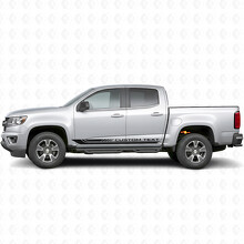 Aangepaste Tekstkader Deur & Rockerpaneel Vinyl Strepen voor Chevrolet Colorado 2e Gen 2015-2022_2