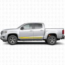 Aangepaste Tekstkader Deur & Rockerpaneel Vinyl Strepen voor Chevrolet Colorado 2e Gen 2015-2022_3