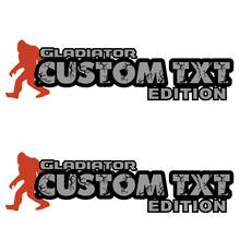 Aangepaste tekst- en logostickers voor Gladiator Edition motorkappen voor Jeep Gladiator motorkappen
 2