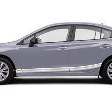 Koppel Rocker Panel Side Skirt Vinyl Body Car Stripe Racing Vinyl Decal Sticker passend voor Subaru Impreza
 2