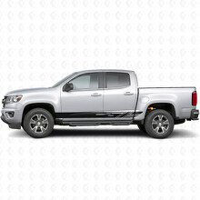 Diagonaal Gleuf Deur- & Rockerpaneel Vinyl Strepen voor Chevrolet Colorado 2e Gen 2015-2022_2