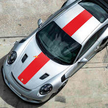 Centraal motorkap- en dakstrepen vinyl decalset voor Porsche 991 GT2 RS_3