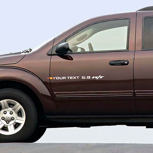 5.9 R/T Custom Lettering Vinylsticker Kit voor zijdeur voor Dodge Durango