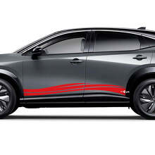 Zijkanten Universele Wave Graphics Decal Kit voor Nissan ARIYA
 3