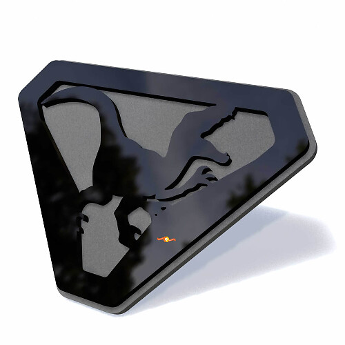 Raptor Spatbordemblemen Achterklepembleem 3D-embleem
