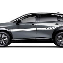 Zijkanten Universele Strepen Racing Graphics Decal Kit voor Nissan ARIYA
 2