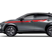 Zijkanten Universele Accentstrepen Racing Graphics Decal Kit voor Nissan ARIYA
 3