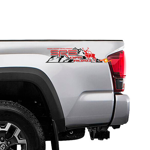 SR5 Off Road Moose Mountain zijdelings vinyl stickers voor Toyota trucks