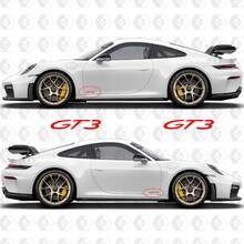 GT3 Decal Sticker Embleem voor achter- en zijkanten van Porsche 911 GT3
 3