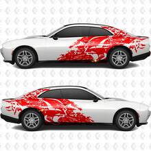 Banshee Splash Grunge Stripes Kit Vinyl Decal Graphic voor Dodge Charger Daytona Banshee
 2