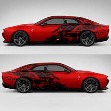 Banshee Splash Grunge Stripes Kit Vinyl Decal Graphic voor Dodge Charger Daytona Banshee
 3