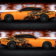 Banshee Splash Grunge Stripes Kit Vinyl Decal Graphic voor Dodge Charger Daytona Banshee
 4