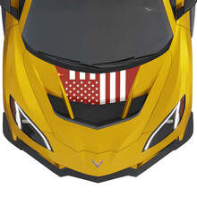 Vinylsticker Amerikaanse Vlag voor motorkap Chevrolet Corvette ZR1_2