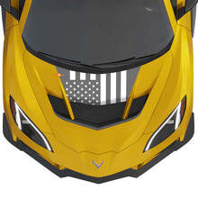 Vinylsticker Amerikaanse Vlag voor motorkap Chevrolet Corvette ZR1_3