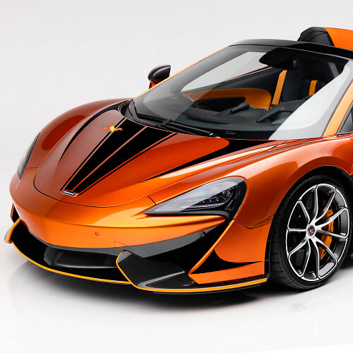 McLaren 570S Motorkap Streep Graphics Vinyl Sticker Decal
