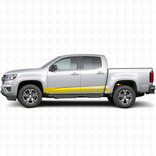 Parallelle Contour Deur- & Dorpel Vinyl Strepen voor Chevrolet Colorado 2e Gen 2015-2022_3