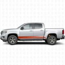 Parallelle Contour Deur- & Dorpel Vinyl Strepen voor Chevrolet Colorado 2e Gen 2015-2022_4