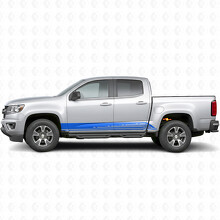 Parallelle Contour Deur- & Dorpel Vinyl Strepen voor Chevrolet Colorado 2e Gen 2015-2022_5