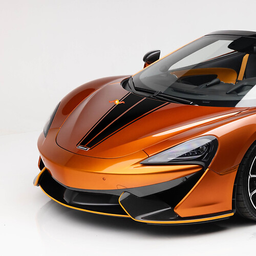 McLaren 570S Centrale Motorkap Streep Graphics Vinyl Sticker Decal
