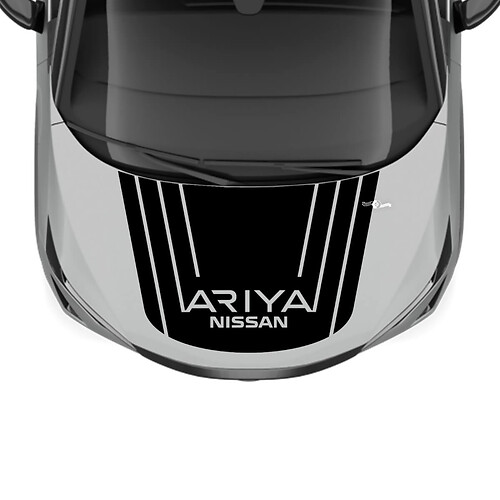 Motorkap Race Graphics Sticker voor Nissan ARIYA
