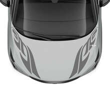 Motorkap Dual Tribal Stripe Racing Graphics Decal voor Nissan ARIYA
 2