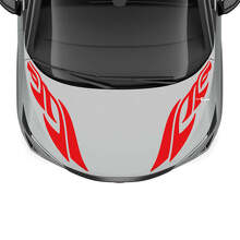 Motorkap Dual Tribal Stripe Racing Graphics Decal voor Nissan ARIYA
 3