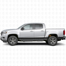 Slanke Accent Deur- & Bedside Vinyl Strepen voor Chevrolet Colorado 2e Gen 2015-2022_2