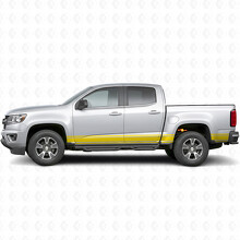 Slanke Accent Deur- & Bedside Vinyl Strepen voor Chevrolet Colorado 2e Gen 2015-2022_3