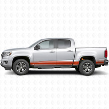 Slanke Accent Deur- & Bedside Vinyl Strepen voor Chevrolet Colorado 2e Gen 2015-2022_4