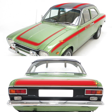 Vintage Strepen volledige set van zij-, motorkap- en achterstrepen voor Ford Escort 1970 Mexico
 5